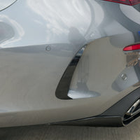 MERCEDES C-CLASS & C43 W205 COUPE GLOSS BLACK REAR BUMPER TRIM