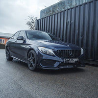 MERCEDES C43 & C CLASS W205 2014-2018 PRE-FACELIFT GLOSS BLACK SPLITTER - V1