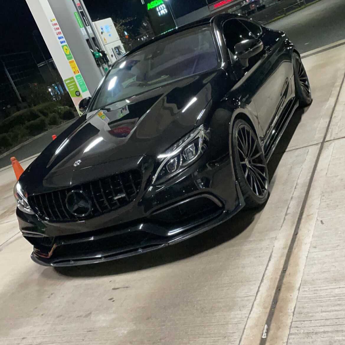 MERCEDES C63 W205 COUPE/CONVERTIBLE CARBON SPLITTER - V1