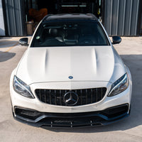 MERCEDES C63 W205 SALOON/ESTATE CARBON FIBRE SPLITTER - V1