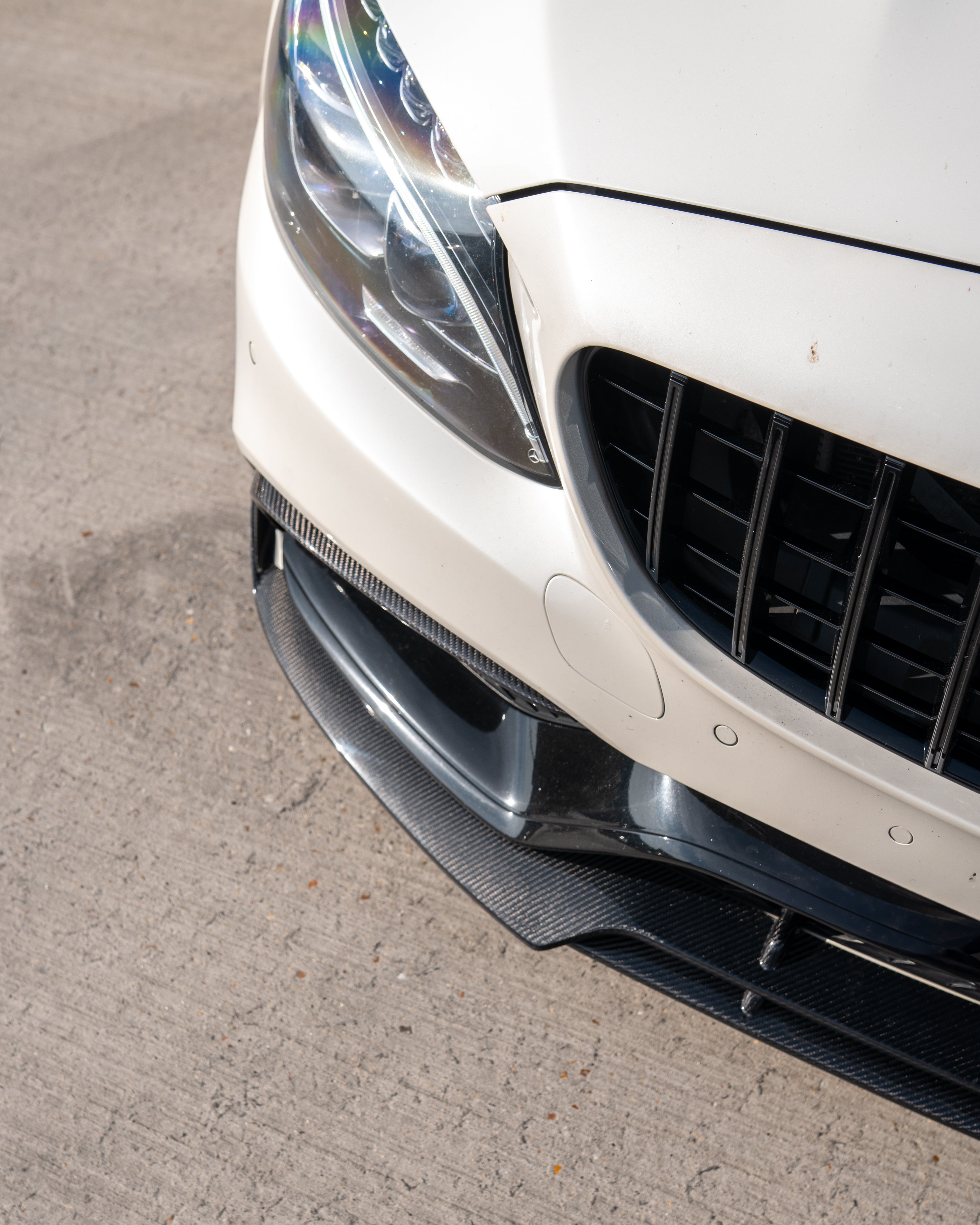 MERCEDES C63 W205 SALOON/ESTATE CARBON FIBRE SPLITTER - V1