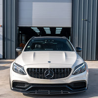 MERCEDES C63 W205 SALOON/ESTATE CARBON FIBRE SPLITTER - V1