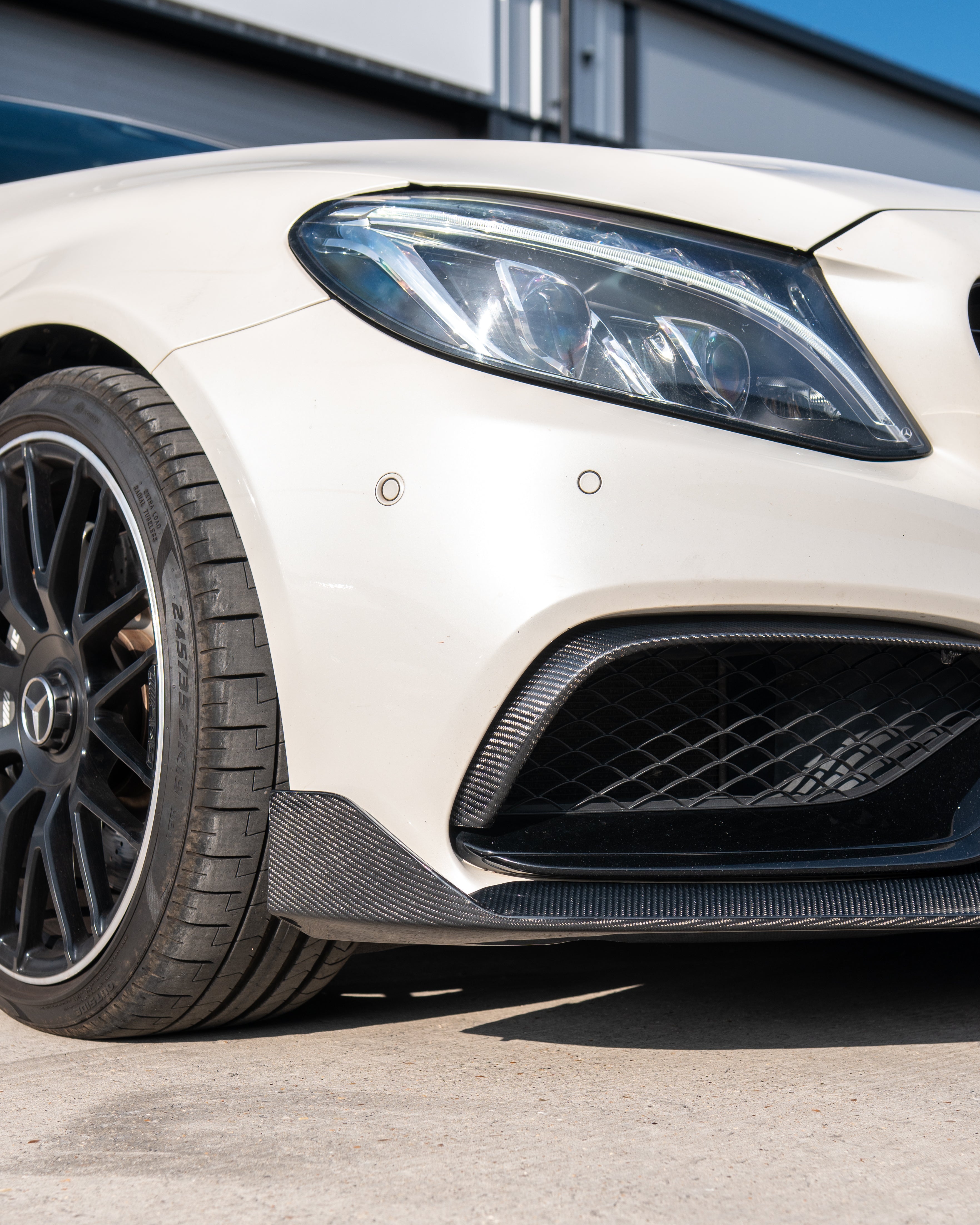 MERCEDES C63 W205 SALOON/ESTATE CARBON FIBRE SPLITTER - V1