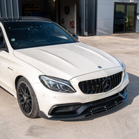 MERCEDES C63 W205 SALOON/ESTATE CARBON FIBRE SPLITTER - V1