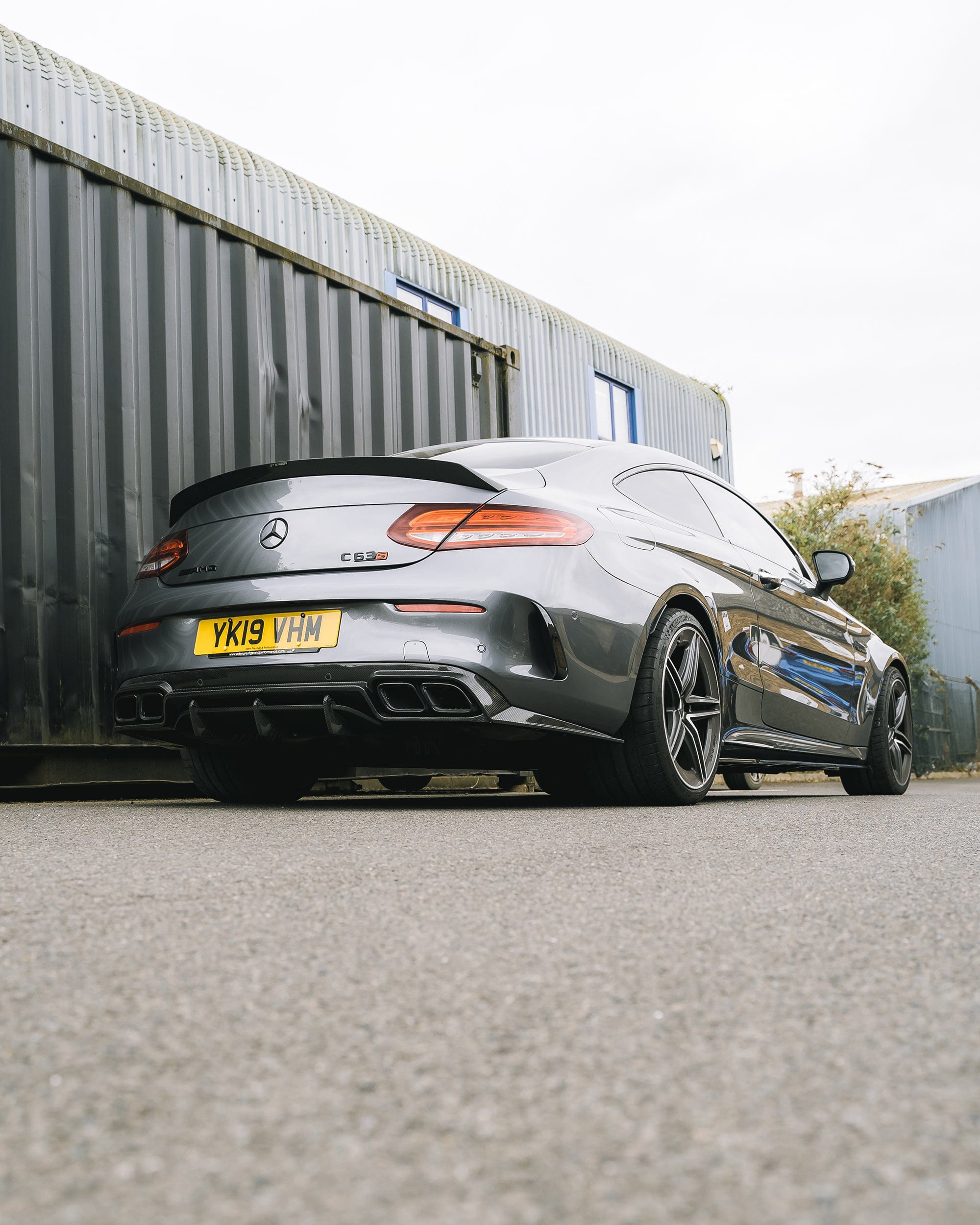 MERCEDES C63/C CLASS W205 CONVERTIBLE CARBON SPOILER - V2