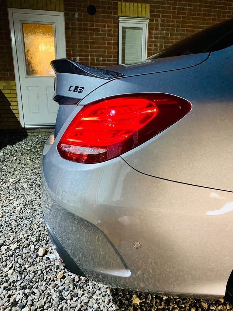 MERCEDES C63/C CLASS W205 SALOON CARBON SPOILER - V2 - CT DESIGN