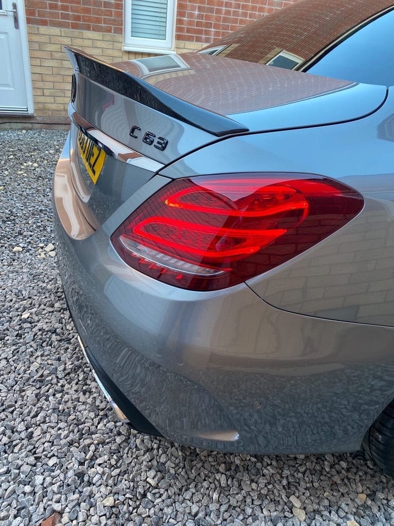 MERCEDES C63/C CLASS W205 SALOON CARBON SPOILER - V2 - CT DESIGN