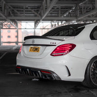 MERCEDES C63/C63S W205 SALOON CARBON SPOILER - V1