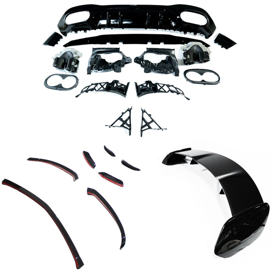 MERCEDES W177 2018-2022 A-CLASS GLOSS BLACK KIT