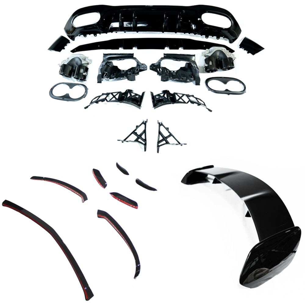 MERCEDES W177 2018-2022 A-CLASS GLOSS BLACK KIT