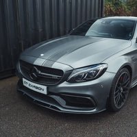 MERCEDES W205 C63 COUPE 2015-2018 GLOSS BLACK SPLITTER - V1