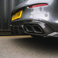 MERCEDES W205 C63 FACELIFT COUPE/CONVERTIBLE 2DR CARBON FIBRE DIFFUSER V2 - CT DESIGN