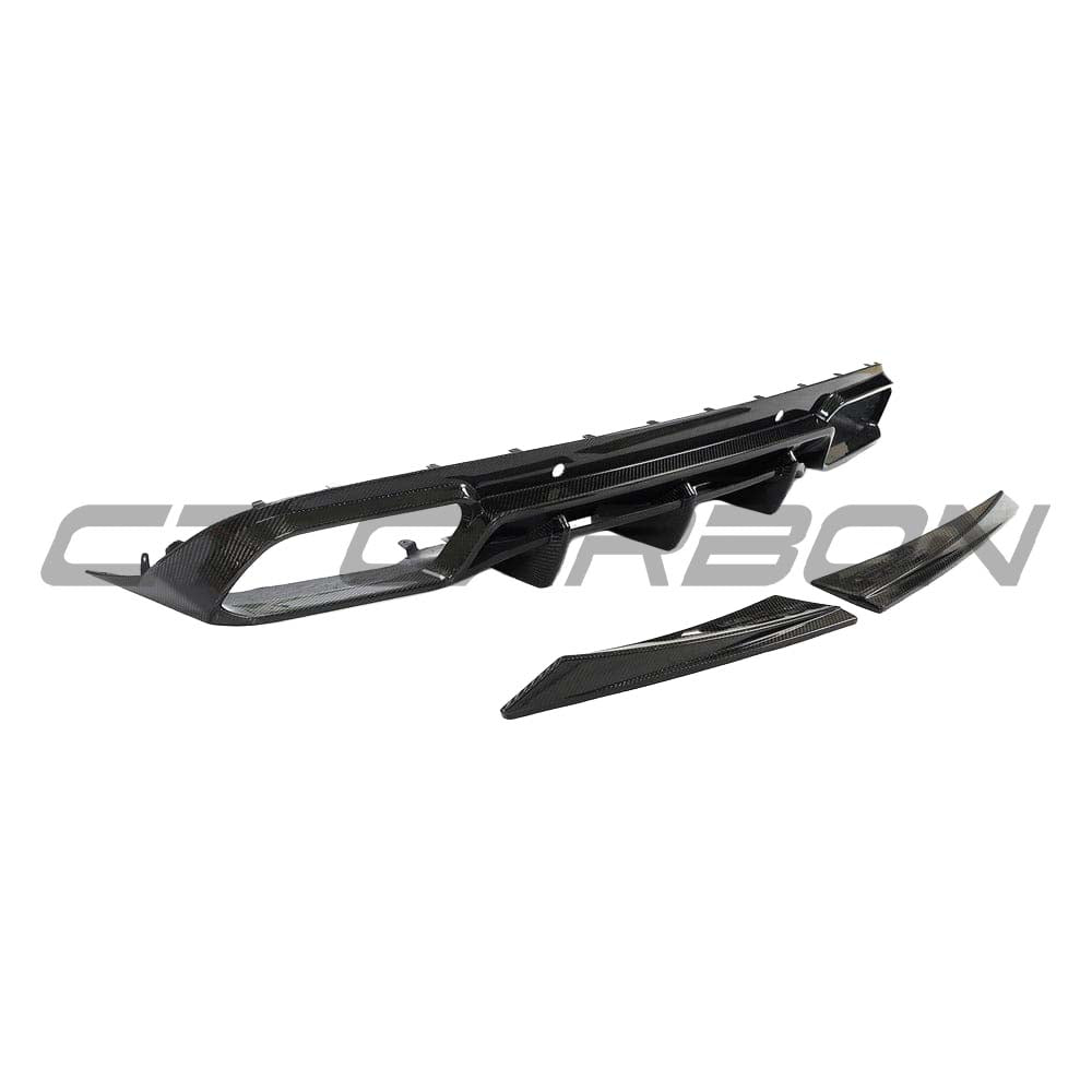 MERCEDES W205 C63 FACELIFT COUPE/CONVERTIBLE 2DR CARBON FIBRE DIFFUSER V2 - CT DESIGN