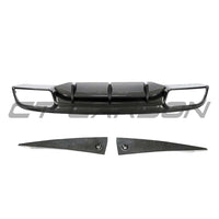MERCEDES W205 C63 FACELIFT COUPE/CONVERTIBLE 2DR CARBON FIBRE DIFFUSER V2 - CT DESIGN
