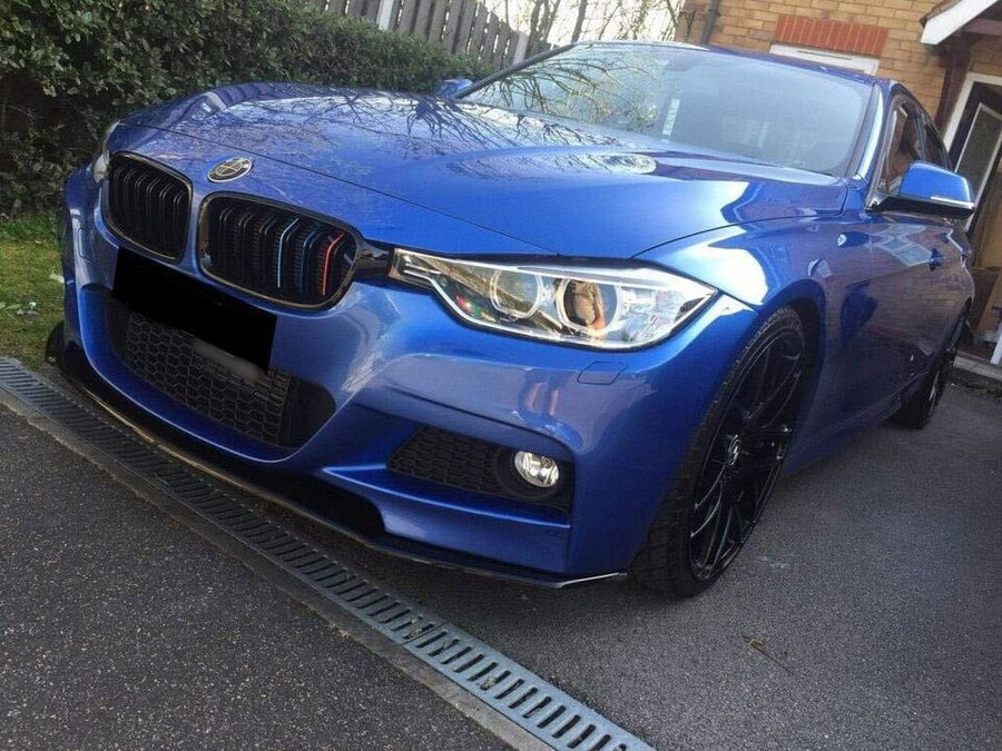 BMW F30 M - SPORT Front Splitter ABS Plastic Gloss Black
