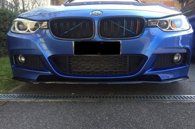 BMW F30 M - SPORT Front Splitter ABS Plastic Gloss Black