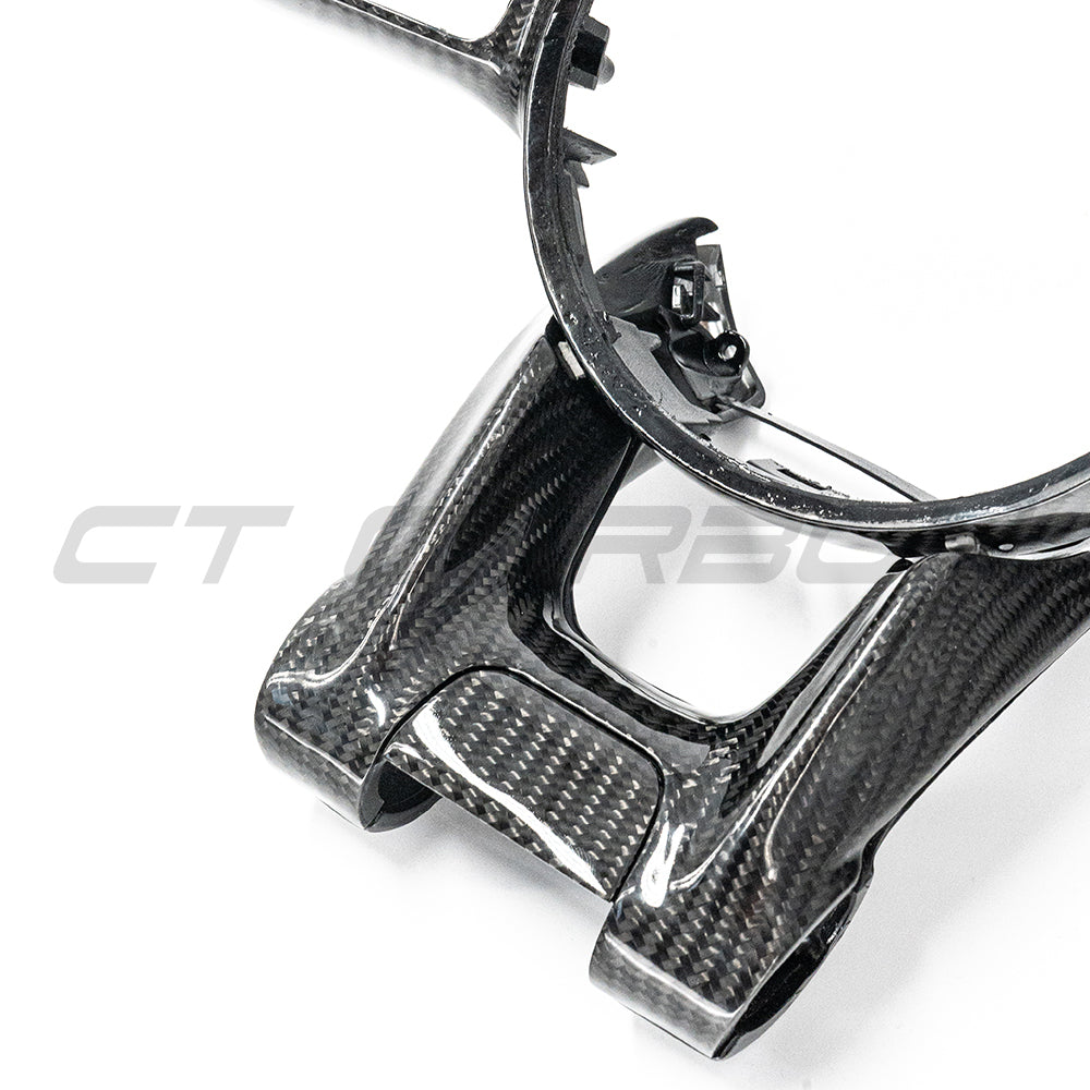 MERCEDES AMG 2016+ CARBON FIBRE STEERING WHEEL TRIM