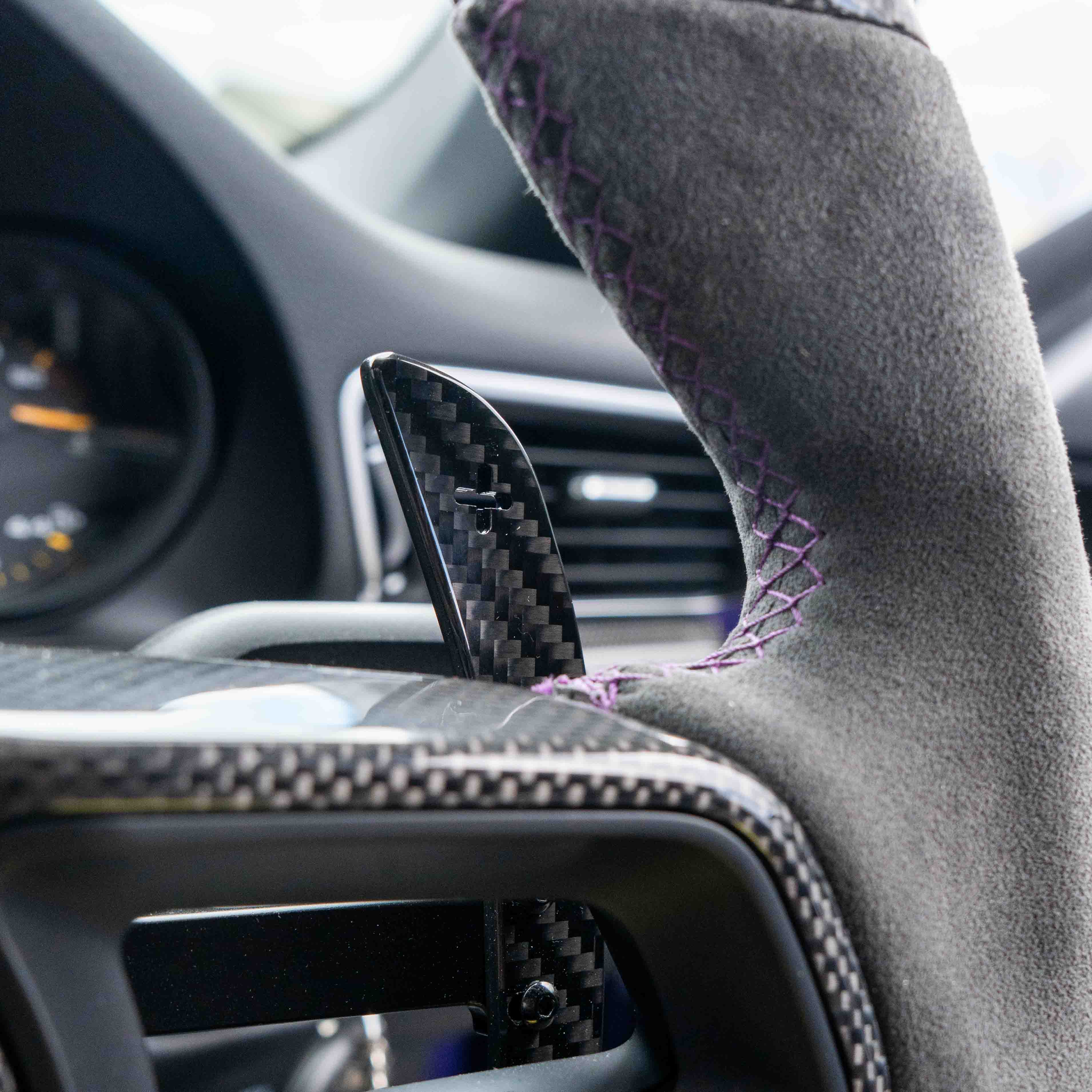 PORSCHE 911/CAYMAN/BOXSTER/CAYENNE/MACAN 2013+ MAGNETIC CARBON FIBRE PADDLES