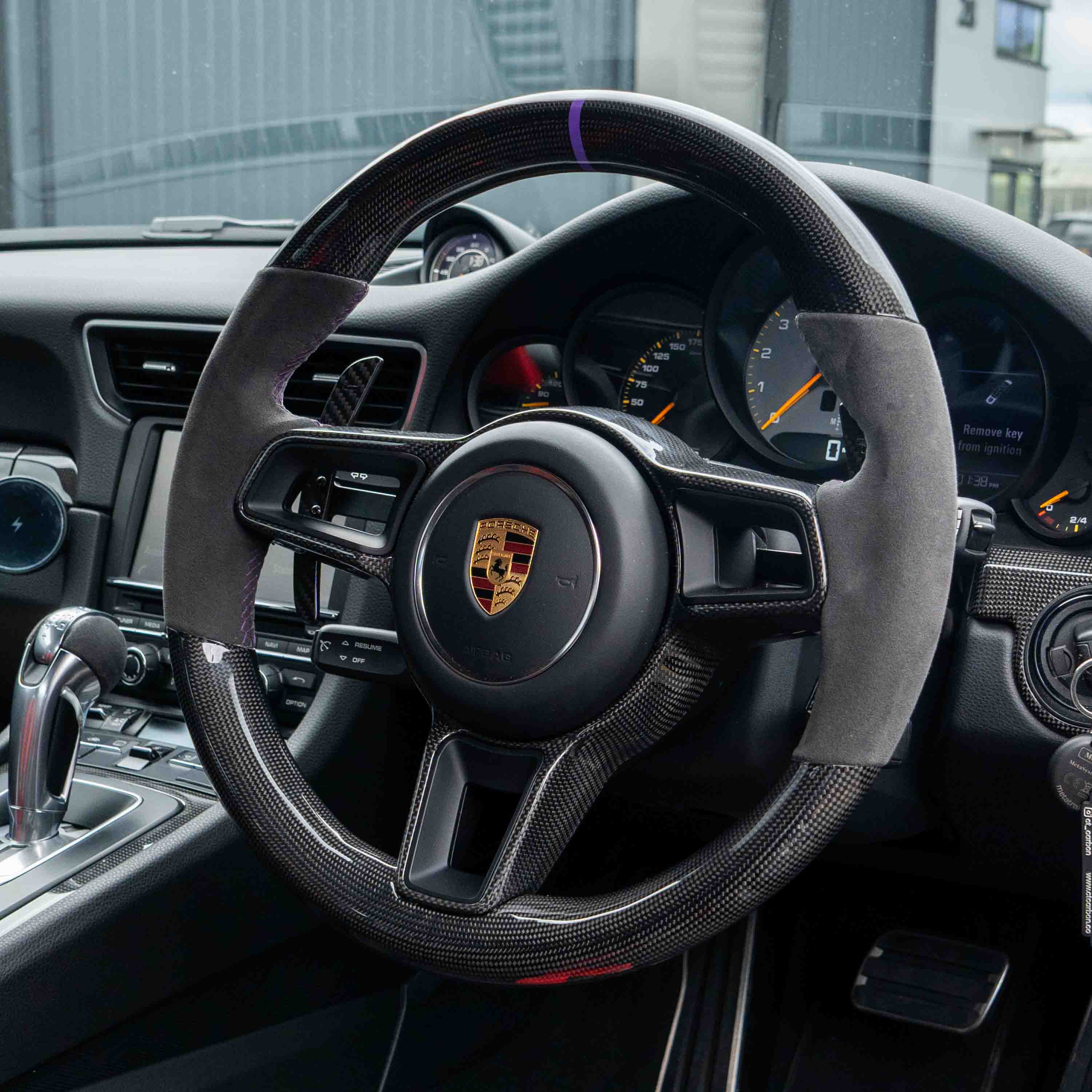 PORSCHE 911/CAYMAN/BOXSTER/CAYENNE/MACAN 2013+ MAGNETIC CARBON FIBRE PADDLES