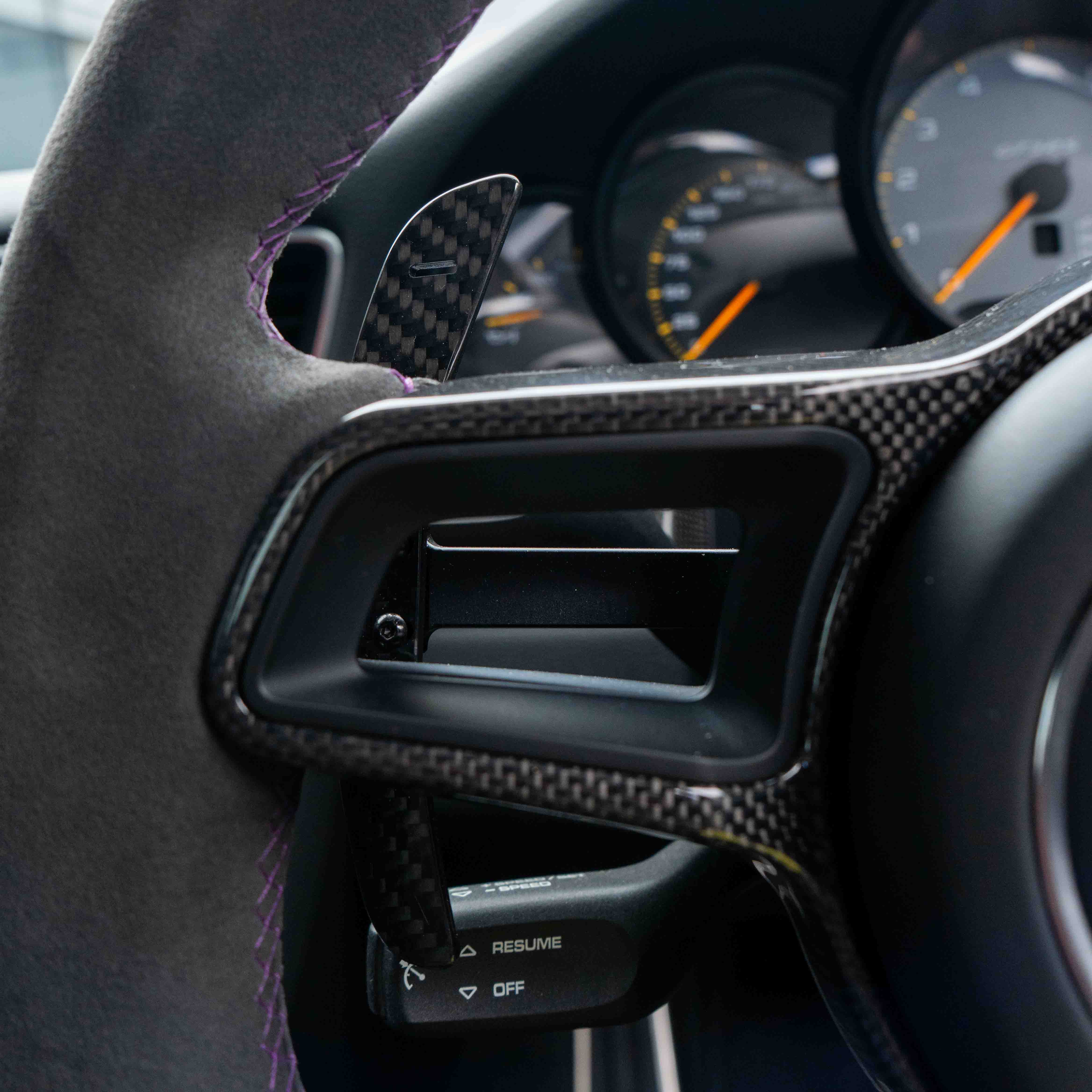 PORSCHE 911/CAYMAN/BOXSTER/CAYENNE/MACAN 2013+ MAGNETIC CARBON FIBRE PADDLES