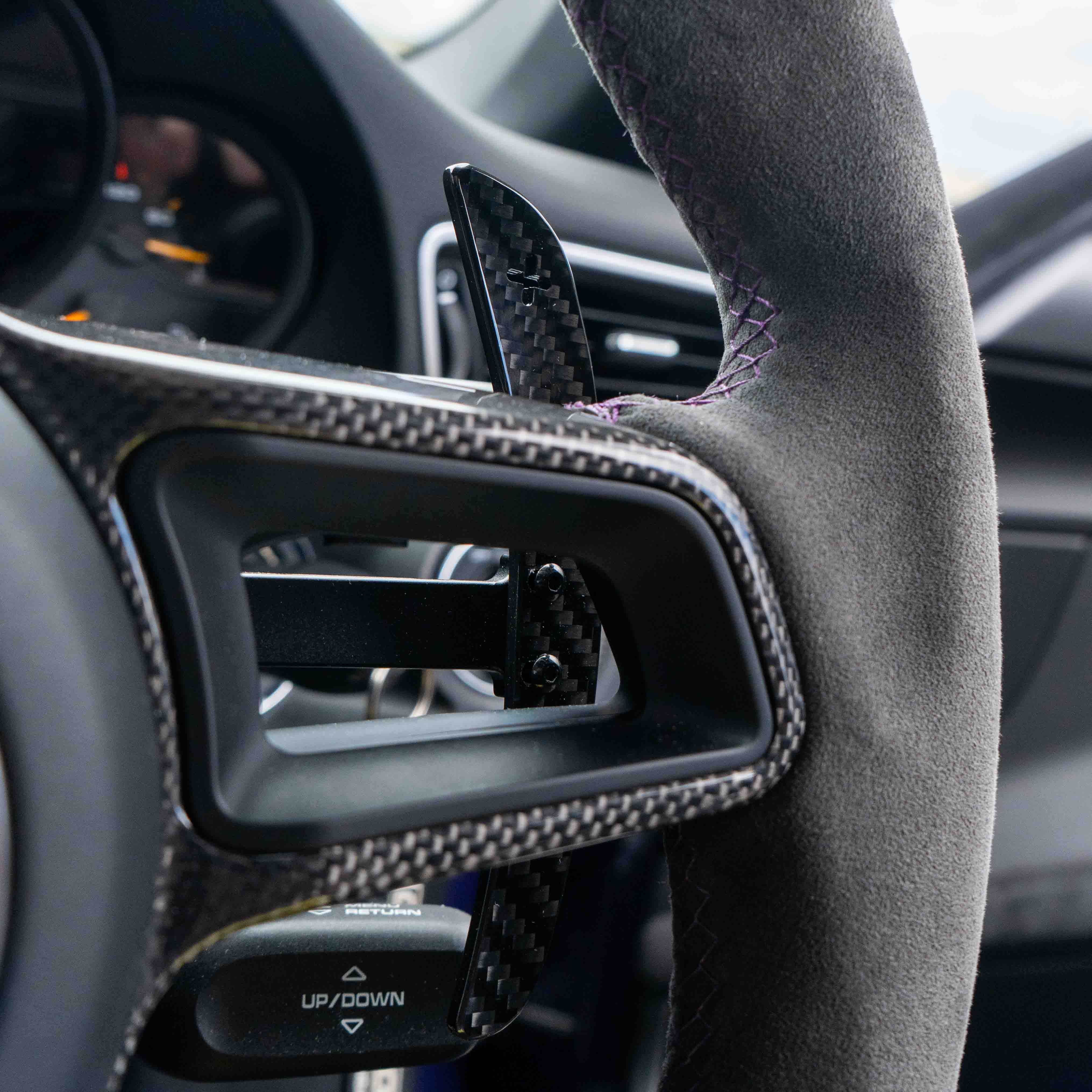 PORSCHE 911/CAYMAN/BOXSTER/CAYENNE/MACAN 2013+ MAGNETIC CARBON FIBRE PADDLES