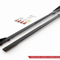 Maxton Design - STREET PRO SIDE SKIRTS DIFFUSERS + FLAPS TOYOTA GR YARIS MK4