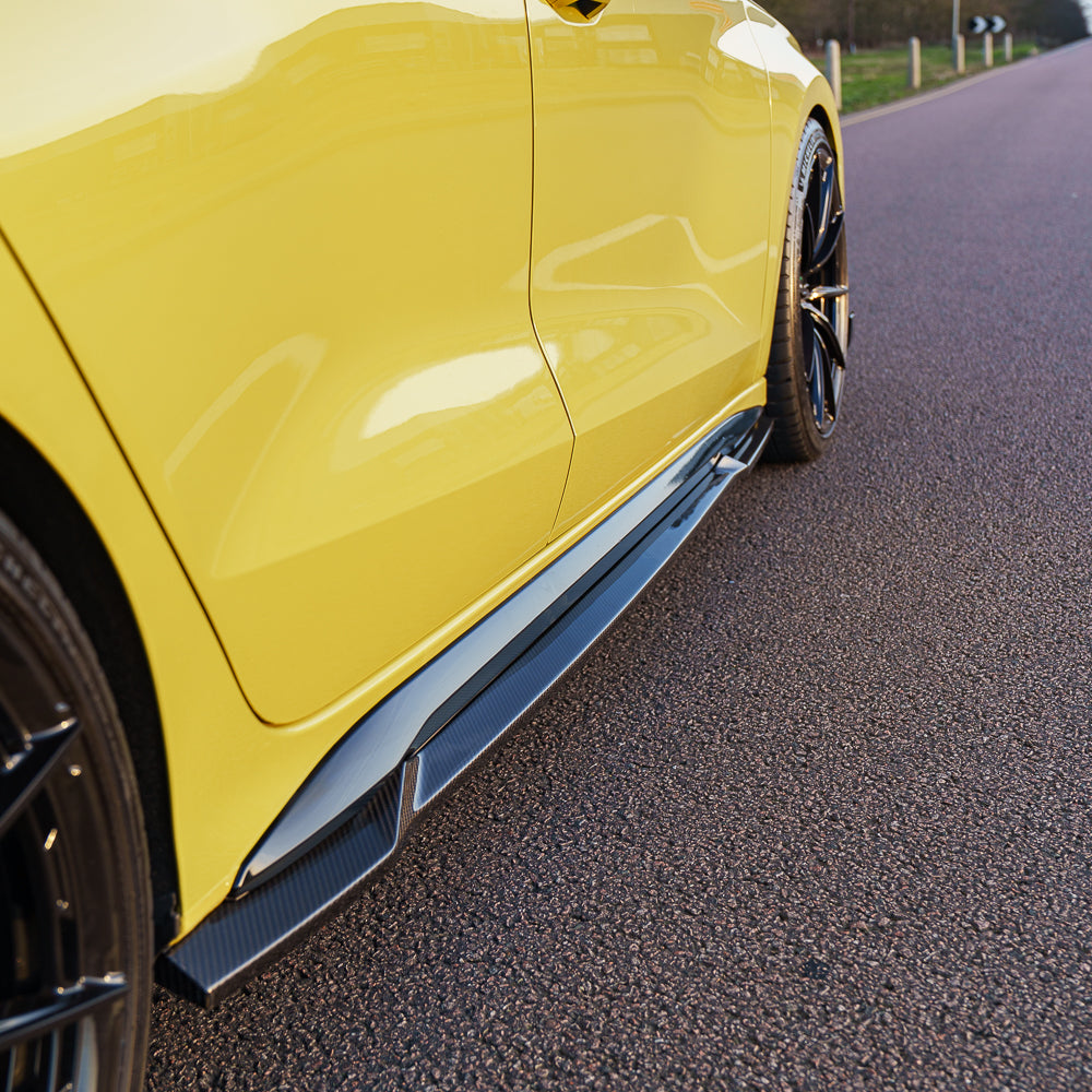 AUDI A3 S-LINE & S3 8Y 2020+ CARBON FIBRE SIDE SKIRTS - CT DESIGN