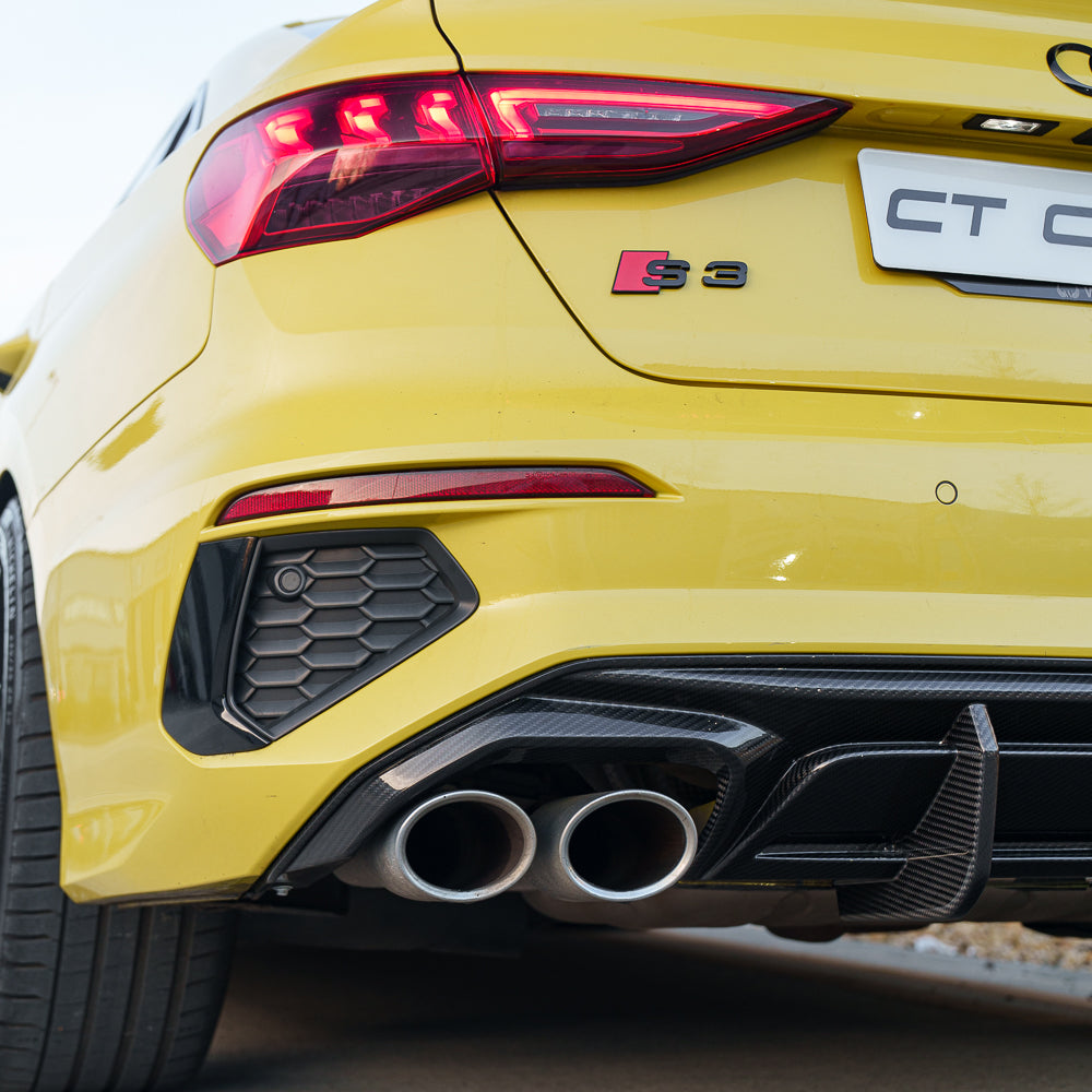 AUDI A3 S-LINE & S3 8Y 2020+ CARBON FIBRE DIFFUSER - CT DESIGN