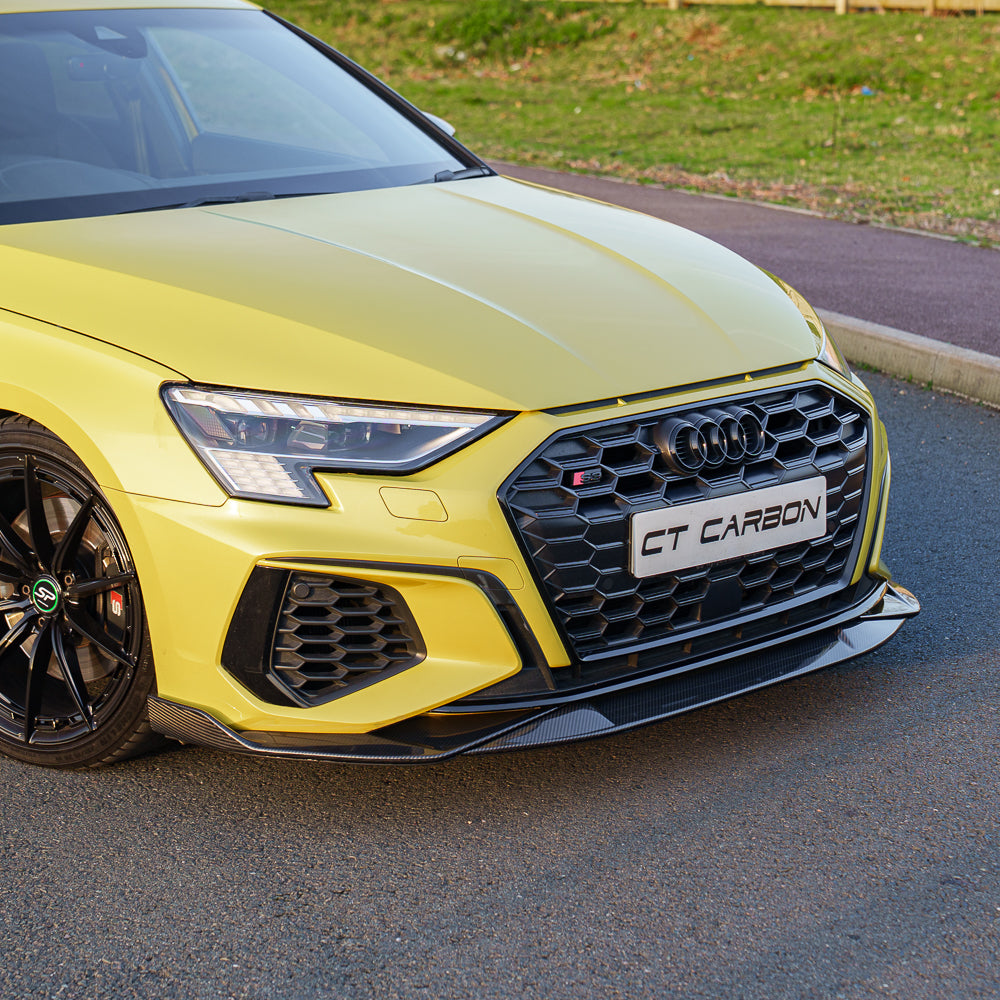 AUDI A3 S-LINE & S3 8Y 2020+ CARBON FIBRE SPLITTER - CT DESIGN