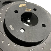 ** CLEARANCE ** Enhanced Performance (By RTS) Rear Brake Disc Upgrade - MK8 Fiesta 1.0 - Dimpled & Grooved ** NO RETURN **