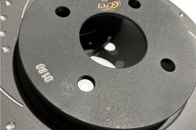 ** CLEARANCE ** Enhanced Performance (By RTS) Rear Brake Disc Upgrade - MK8 Fiesta 1.0 - Dimpled & Grooved ** NO RETURN **