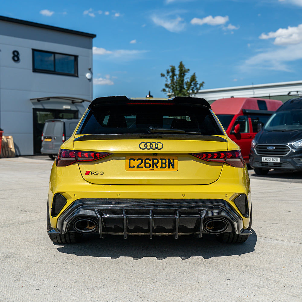 AUDI RS3 8Y SPORTBACK 2025+ CARBON FIBRE REAR DIFFUSER - V1 - CT DESIGN