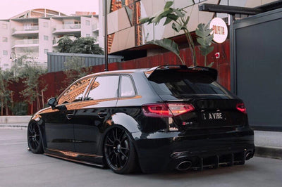 Audi 8V A3.S3 13,20 Rear Trunk Lid Upper Roof Spoiler Wing Gloss Black