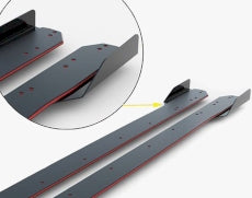 Maxton Design -  Street PRO Side Skirts Diffusers + Flaps Volkswagen Polo GTI Mk6 Facelift