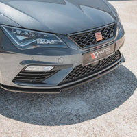 Maxton Design - FRONT SPLITTER V4 SEAT LEON CUPRA/ FR MK3 FACELIFT (2017-2020)