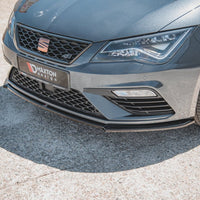 Maxton Design - FRONT SPLITTER V4 SEAT LEON CUPRA/ FR MK3 FACELIFT (2017-2020)