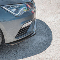 Maxton Design - FRONT SPLITTER V4 SEAT LEON CUPRA/ FR MK3 FACELIFT (2017-2020)