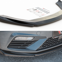 Maxton Design - FRONT SPLITTER V5 SEAT LEON CUPRA/ FR MK3 FACELIFT (2017-2019)