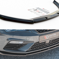 Maxton Design - FRONT SPLITTER V6 SEAT LEON CUPRA/ FR MK3 FACELIFT (2017-2019)