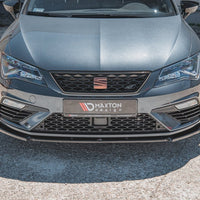 Maxton Design - FRONT SPLITTER V6 SEAT LEON CUPRA/ FR MK3 FACELIFT (2017-2019)