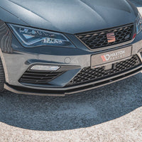 Maxton Design - FRONT SPLITTER V6 SEAT LEON CUPRA/ FR MK3 FACELIFT (2017-2019)