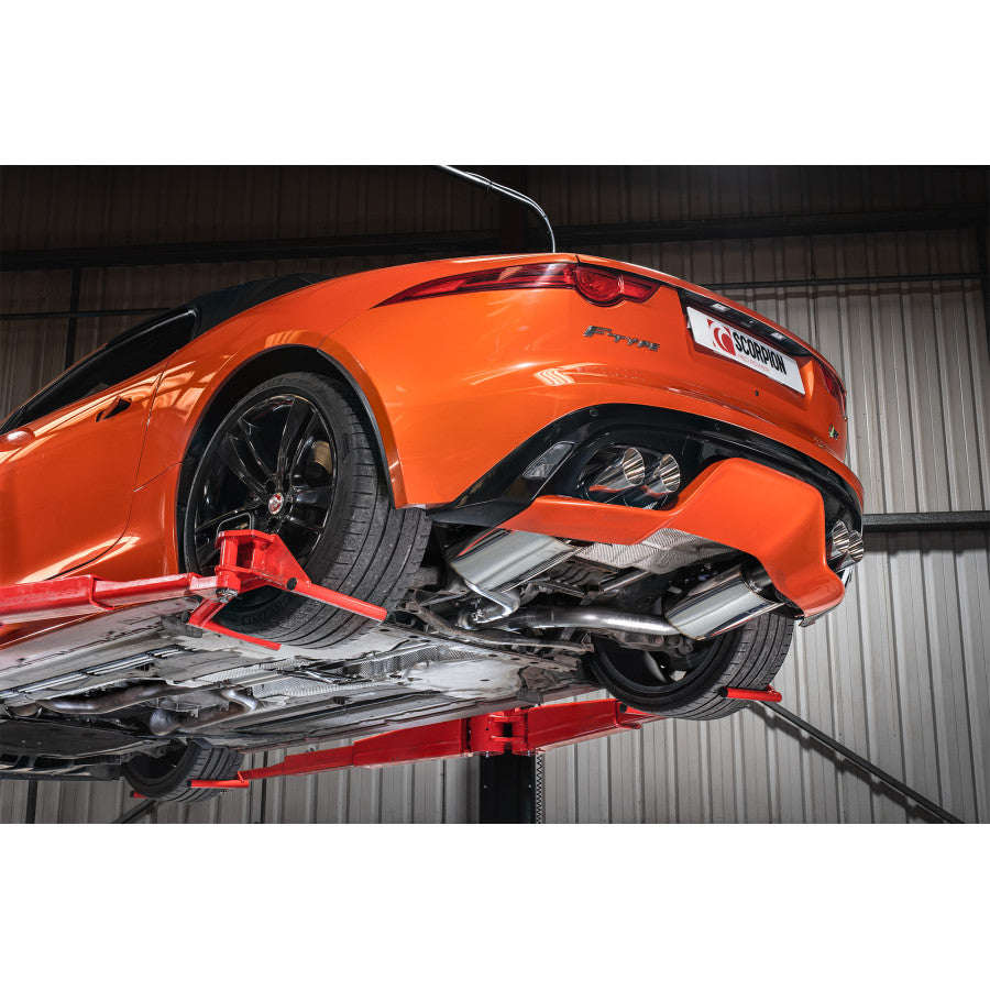 Scorpion Exhausts - Cat Back Exhaust - Jaguar F-Type R (Multiple Options)