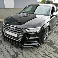 Maxton Design - FRONT SPLITTER V.2 AUDI S3 / A3 S-LINE 8V FACELIFT SEDAN (2016-2020)