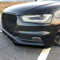 Maxton Design - FRONT SPLITTER V.2 AUDI S4 / A4 S-LINE B8 FL