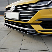 Maxton Design - Front Splitter V.3 Volkswagen Arteon R-Line Sedan / Shooting Brake Mk1