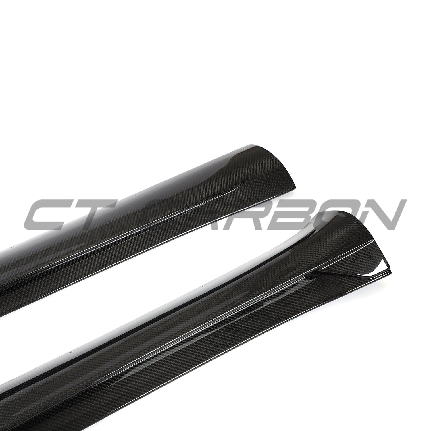 TESLA MODEL Y MK1 2020-2025 CARBON FIBRE SIDE SKIRTS