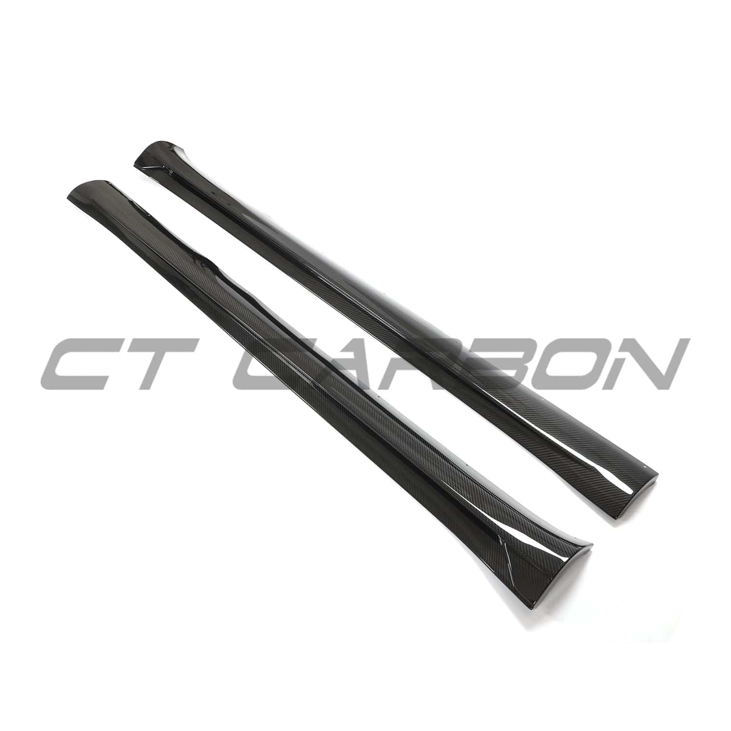 TESLA MODEL Y MK1 2020-2025 CARBON FIBRE SIDE SKIRTS
