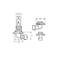 IllumiNite 9005 / HB3 Ice White Bulb Upgrade | 6000K Halogen – CEUK (P20d)