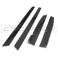 VOLKSWAGEN GOLF R/GTD/GTI MK7/7.5 2014-2020 GLOSS BLACK SIDE SKIRTS