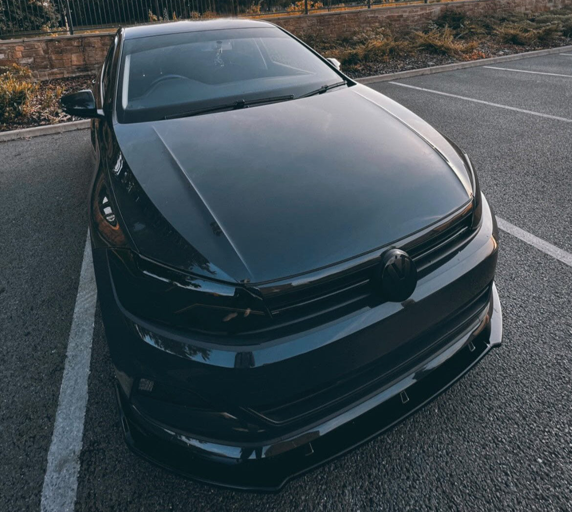 VOLKSWAGEN POLO MK6 2017-2020 GLOSS BLACK SPLITTER